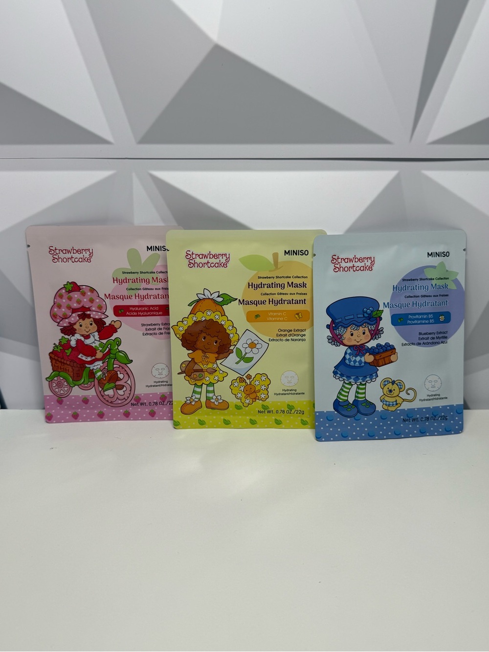 Strawberry Shortcake Face Mask Set With Blueberry Muffin & Orange Blossom 3pk